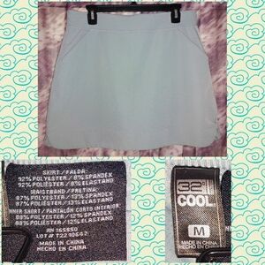 32 Degrees brand Sage Soft Knit Mini Skirt/Skorts Sz XL